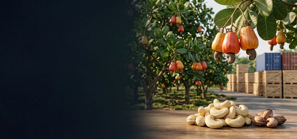 Agricultural sourcing and premium cashew products